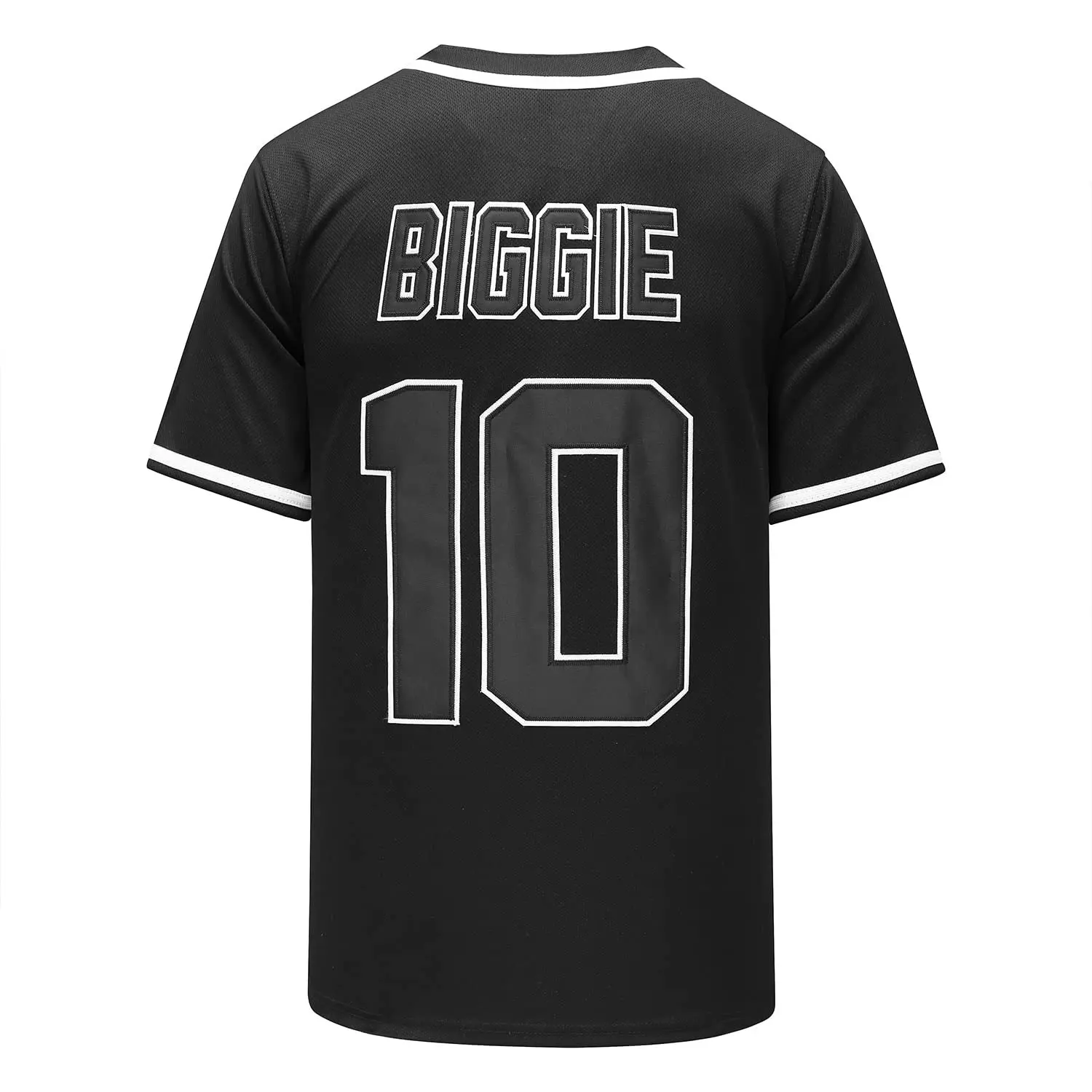 Bad Boy MOVIE Black #10 Biggie Baseball Jersey Movie Jerseys Stitched Baseball Jerseys