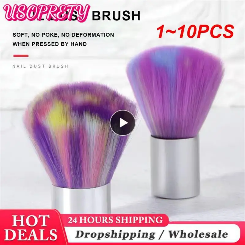 

1~10PCS Acrylic Nail Cleaning Brush Soft Remove Dust Powder Portable Manicure Pedicure Tools Nails Art Care Accessory