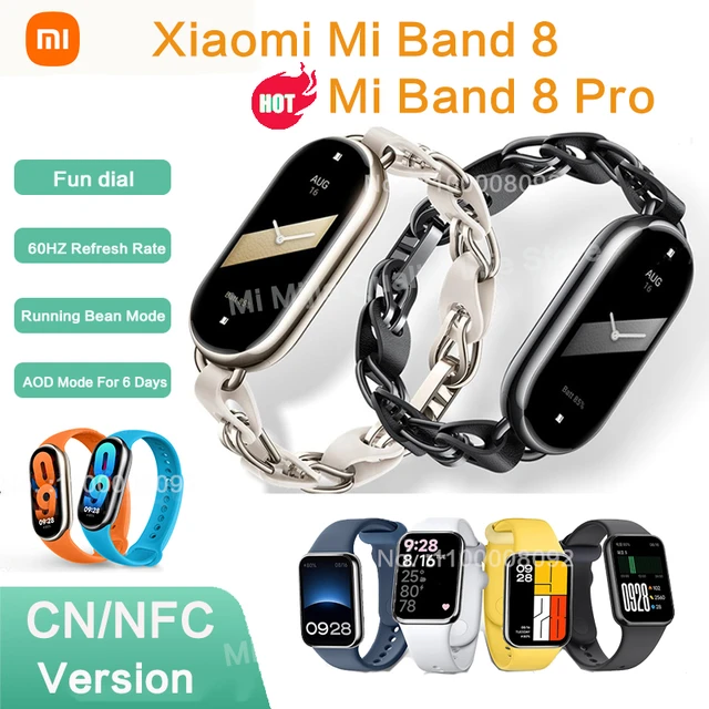 Xiaomi-Bracelet connecté d'origine Mi Band 8, écran AMOLED 1.62 pouces,  moniteur d'activité physique, de fréquence cardiaque et d'oxygène dans le  sang, 60Hz - AliExpress