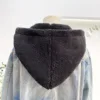Fleece Fake Hooded Collars Hat For Sweater Pullover Jacket Outwear Winter Flecce Detachable Hooded Fake Collar Cap Drawstring 4