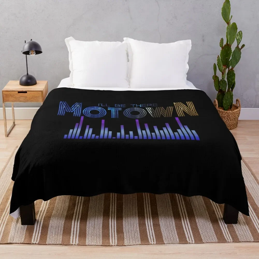 

Motown Throw Blanket funny gift Flannel Fabric Retros Blankets
