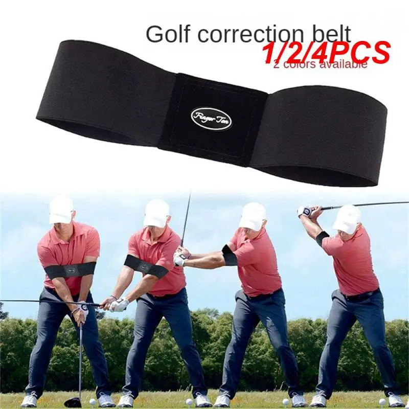 

1/2/4PCS Hot Sale Professional Elastic Golf Swing Trainer Arm Band Belt Gesture Alignment Training Aid for Practicing Guide