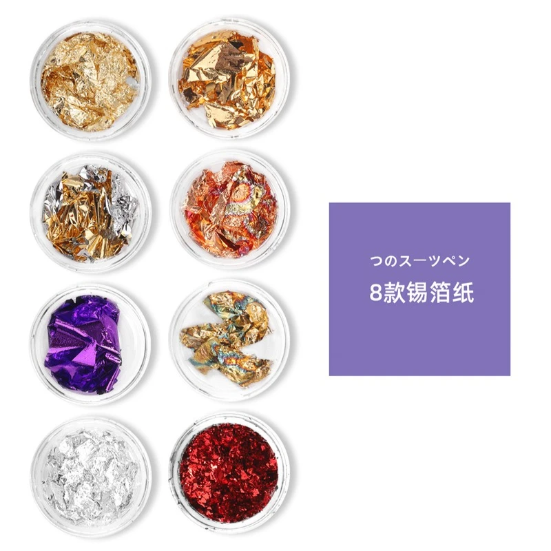 브러쉬, 케어 도구, 도팅 도구 및 포일이 포함된 전문 네일 아트 키트(살롱 및 홈 DIY용)