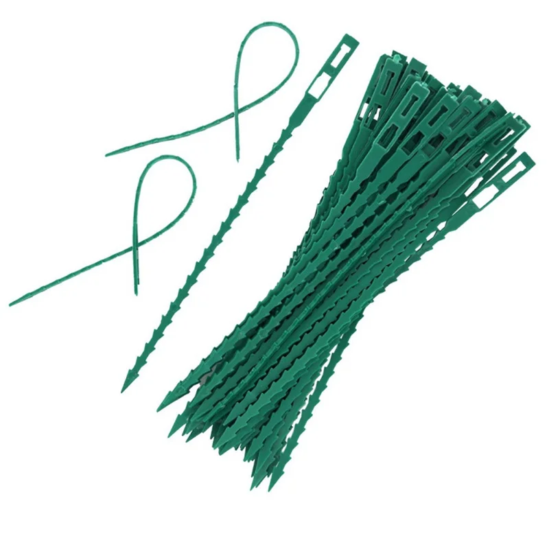50pcs! Plant Tie Bands Vine Fixed Farming Clip Garden Plant Fruit Vegetable Fastening Support Clips for Trellis Twine Greenhouse
