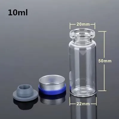 Premium Glass Vial Set with Flip-Off Caps - Amber & Clear Assortment, 10-30ml
