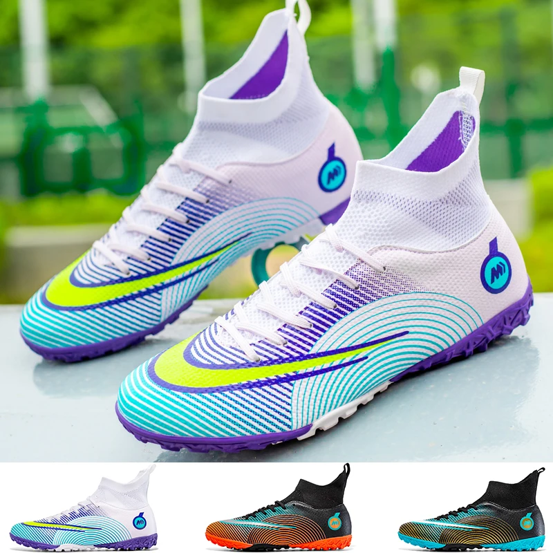 Football Boots Man Tf Ag Turf Soccer Shoes High Quality Football Shoes Kids Boys Outdoor Training Sneakers 2024 Dropshipping