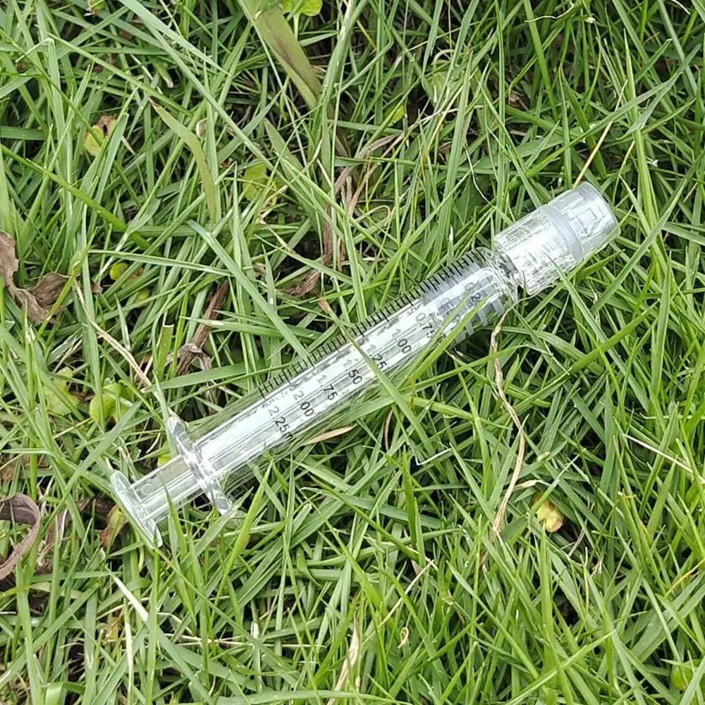 Glass Syringe Luer Lock Syringe Borosilicate Glass Prefillable 1ml Optional Capacity Beauty