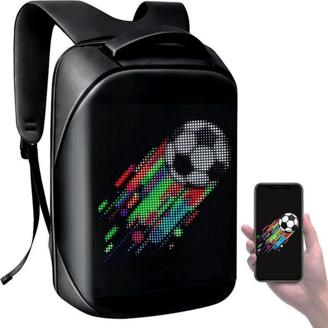 CRONY LED display backpack us-b002 LED Fashion Novelty Smart Style wat –  Crony.ae