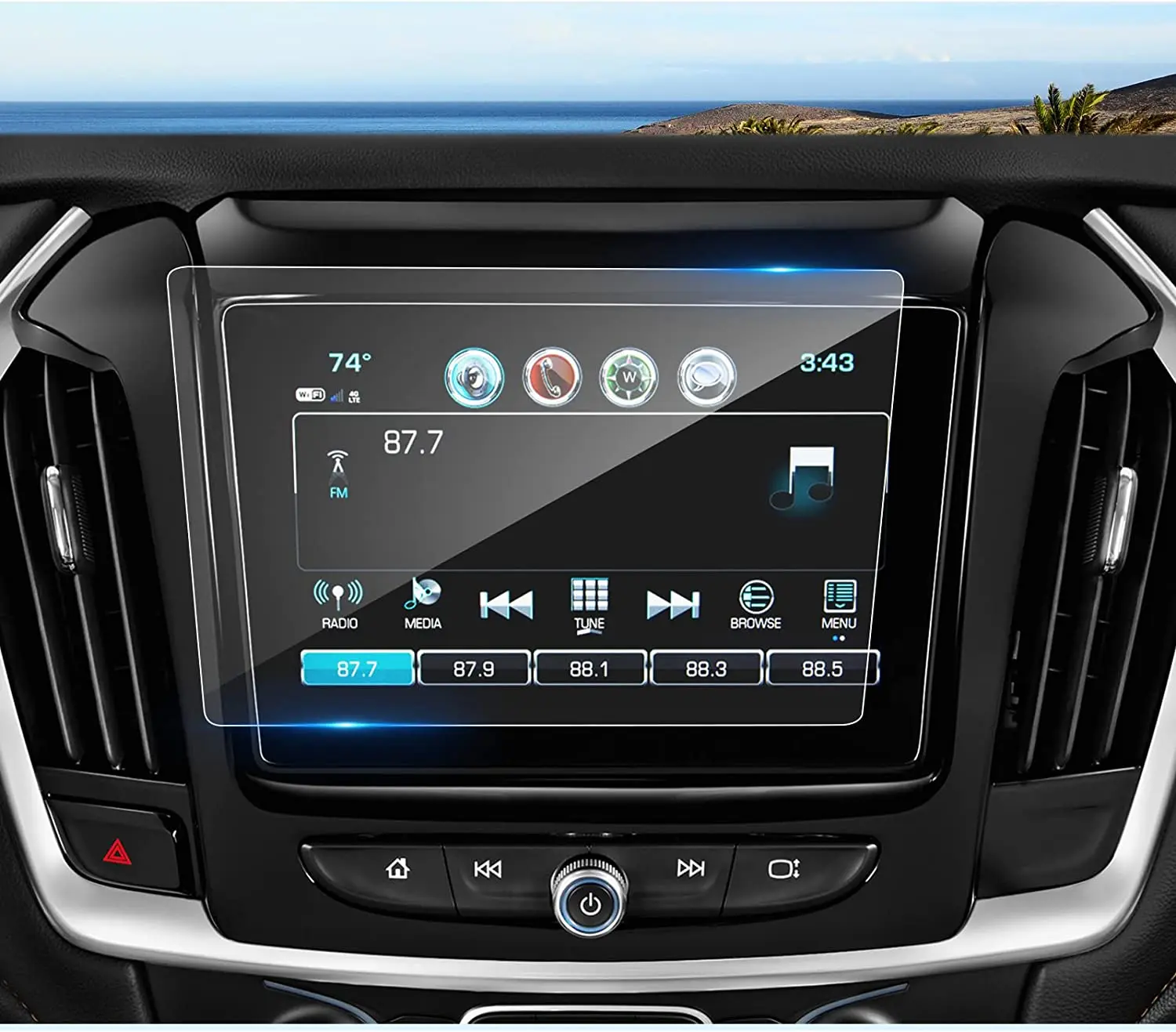 

For Chevrolet Traverse 2018 2019 2020 2021 2022 2023 8INCH CAR lcd Navigation Tempered glass Touch Screen Protective film