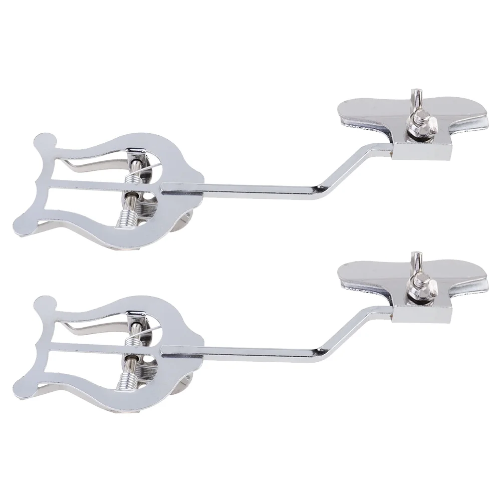 

2pcs Trombone Sheet Music Clips Music Note Clips Trombone Supplies (Silver)