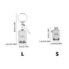 Exquisite Luggage Keychain Foldable Nail Cutter Stainless Steel Nail Clippers Rotary Toenail Fingernail Manicure Trimmer 6