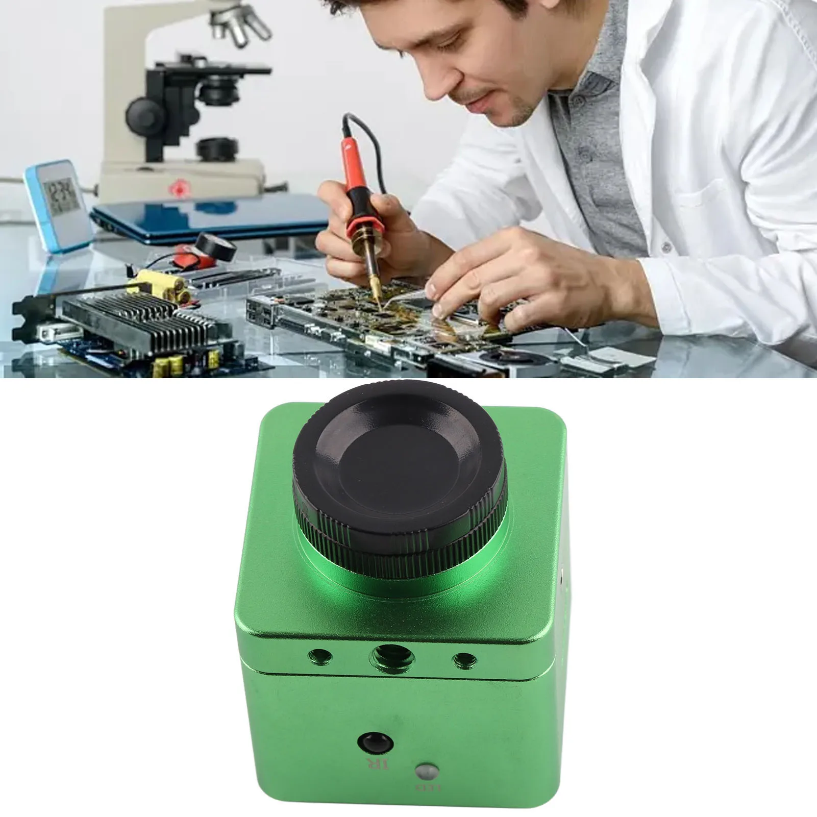 41MP Microscope Camera 4K HD Multimedia Interface USB 150X Digital Video Microscope Camera Kit Digital Video