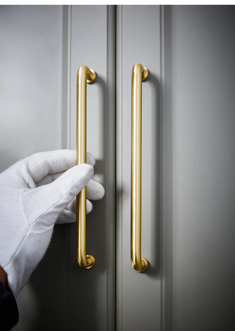 de armário, latão simples dourado, francês moderno, leve, luxuoso