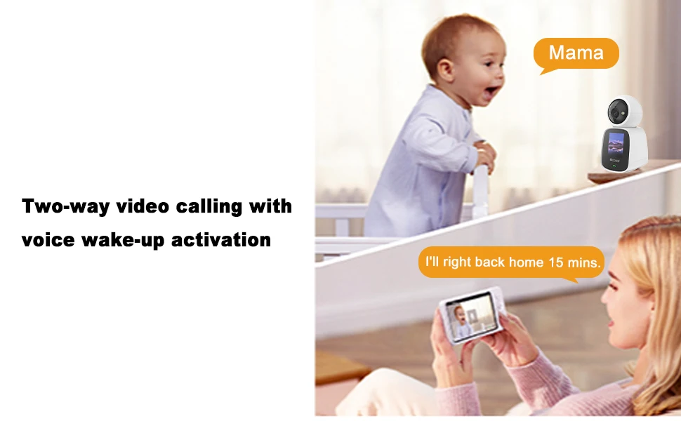 Display of two‑way audio and video communication