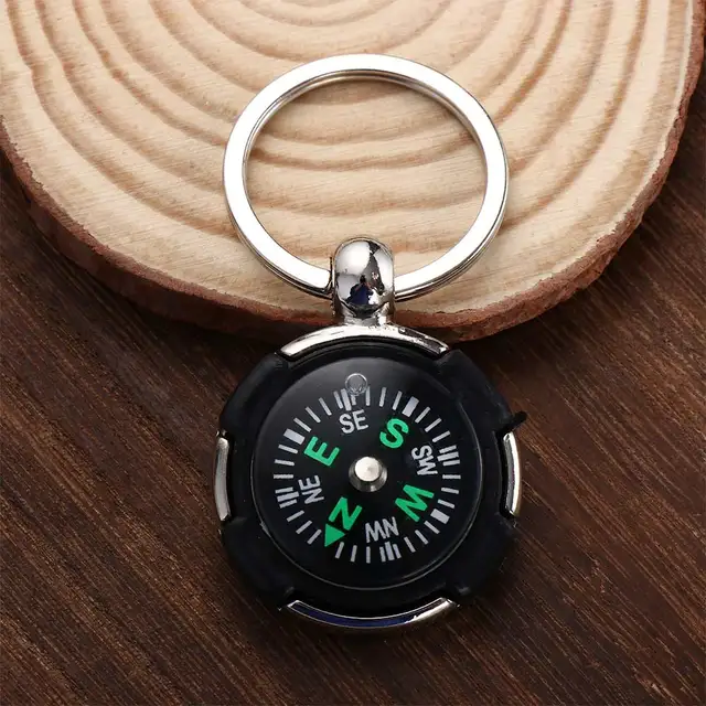 Magnetic Compass Small Compass Keychain Magnetic Compass 2in1 Key