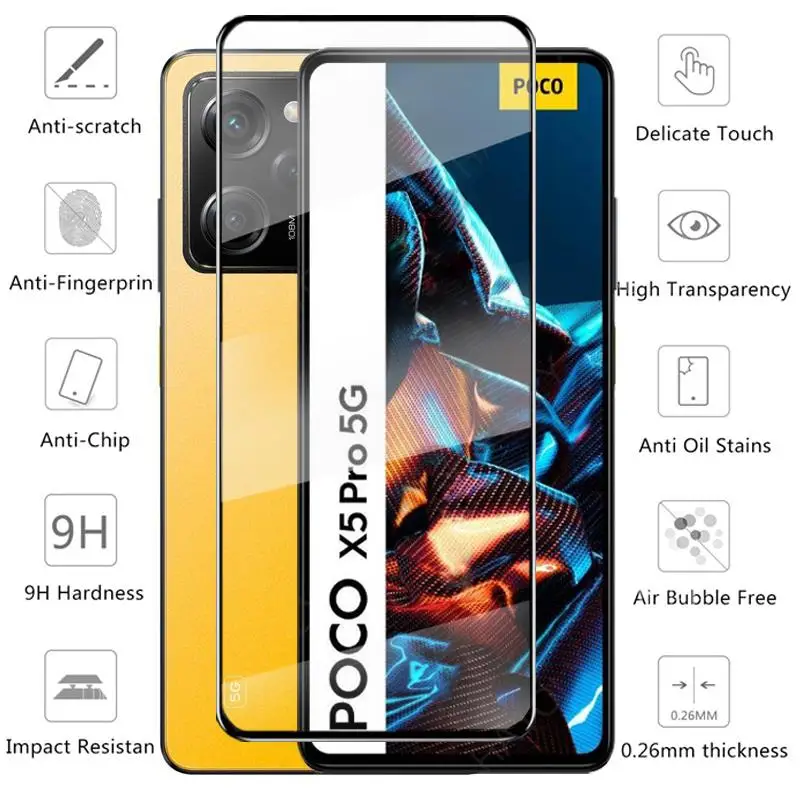 Liilaa Verre Trempé pour Xiaomi Poco X5 Pro 5G, 3 Pièces Film Protection  écran et 3 Pièces Caméra Arrière Protecteur, Anti-Rayures,Dureté 9H Glass,  HD Transparent : : High-Tech