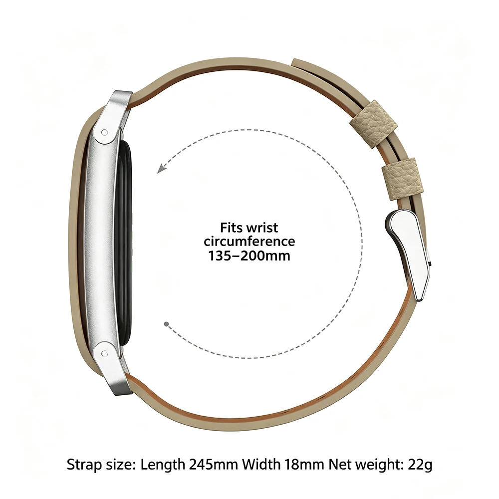 Leather-Textured Adjustable Strap - Soft Touch Daily Accessory Replacement Band