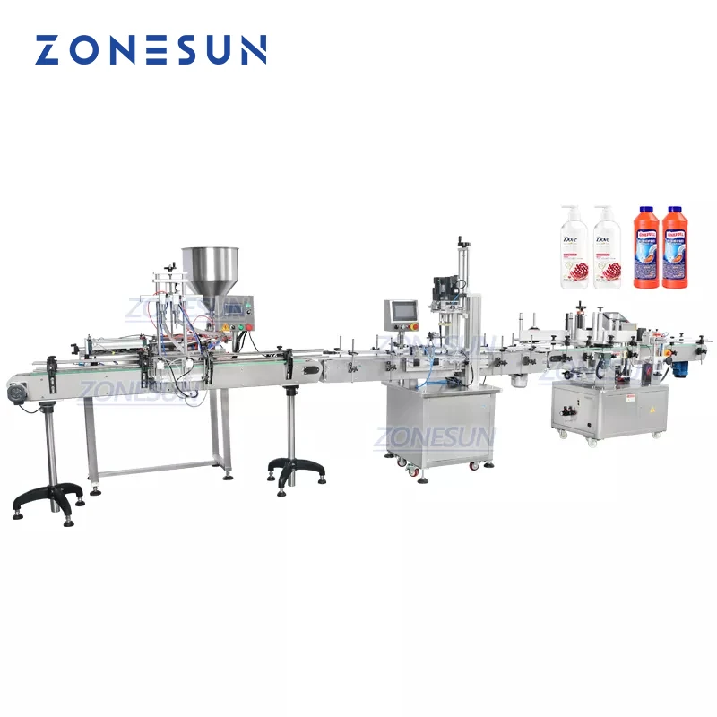 Zonesun Crema Per Lozione Idratante Automatica Vaseline 2 Teste Pasta Riempimento Tappatrice Etichettatrice Per Cosmetici