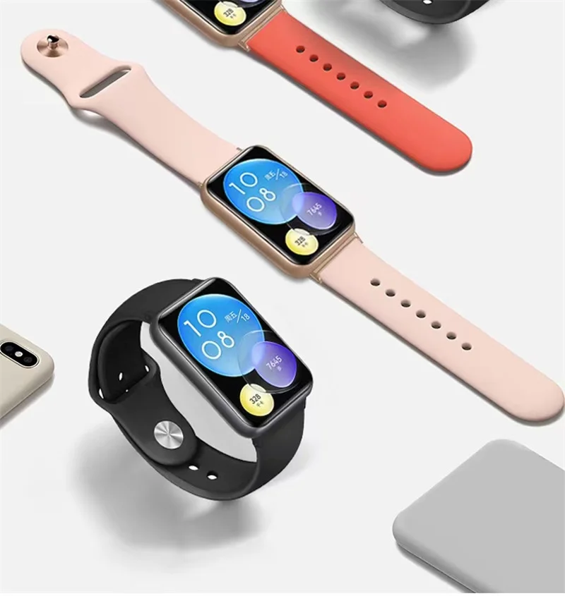 Silicone strap For Huawei Watch FIT 2 classic band smart watch wristband Sport Breathable bracelet correas 20mm Belt Accessories