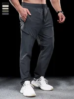 Pantalon de sport décontracté pour hommes, séchage rapide, vêtements d'entraînement, de course, de Fitness, avec poche à fermeture éclair micro-élastique, nouvelle collection automne hiver 4