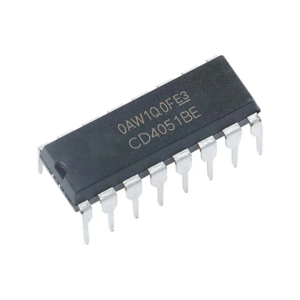 

10pcs/lot New CD4051BE HCF CD4051 Eight-Selection Analog Switch DIP-16