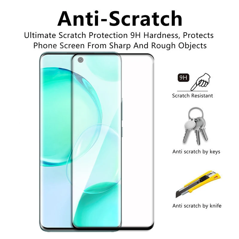 phone tempered glass For Honor 50 Glass 3D Full Cover Curved Screen Protector For Honor 50 Tempered Glass For Honor 50 60 30 Pro Magic3 Pro Lens Film iphone screen protector