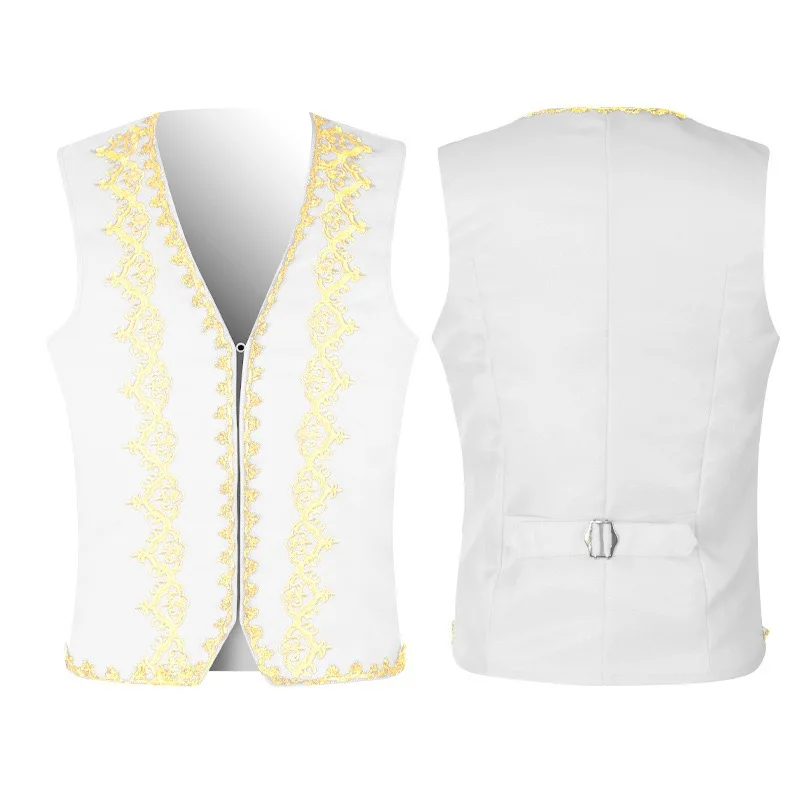 Fashion Men's Medieval Style Vest Gothic Vest Stage Halloween Costume