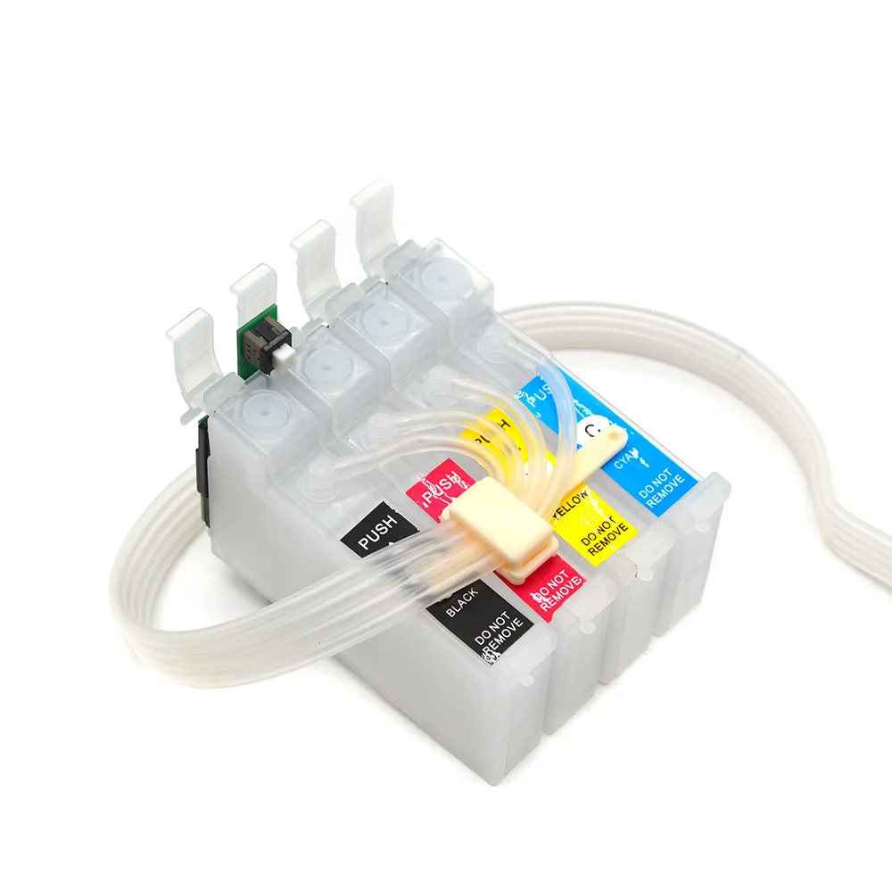 엡손 스타일러스 T40W TX600FW TX550W TX610 프린터용 콤보 리셋 칩이 있는 4색 103 T103 T1031-T1034 Ciss 시스템