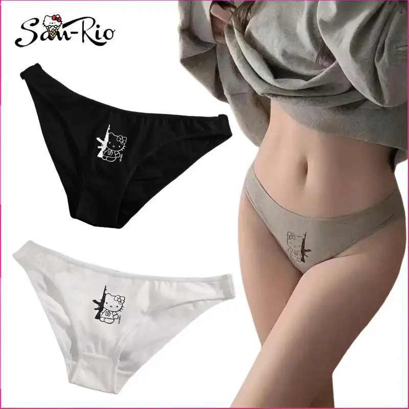 

Hello Kitty Underpants Y2K Women Sexy Underwear Cotton Pantys Fashion Girl Low Rise Briefs Kawaii Sanrio Sexys Lingerie Gift