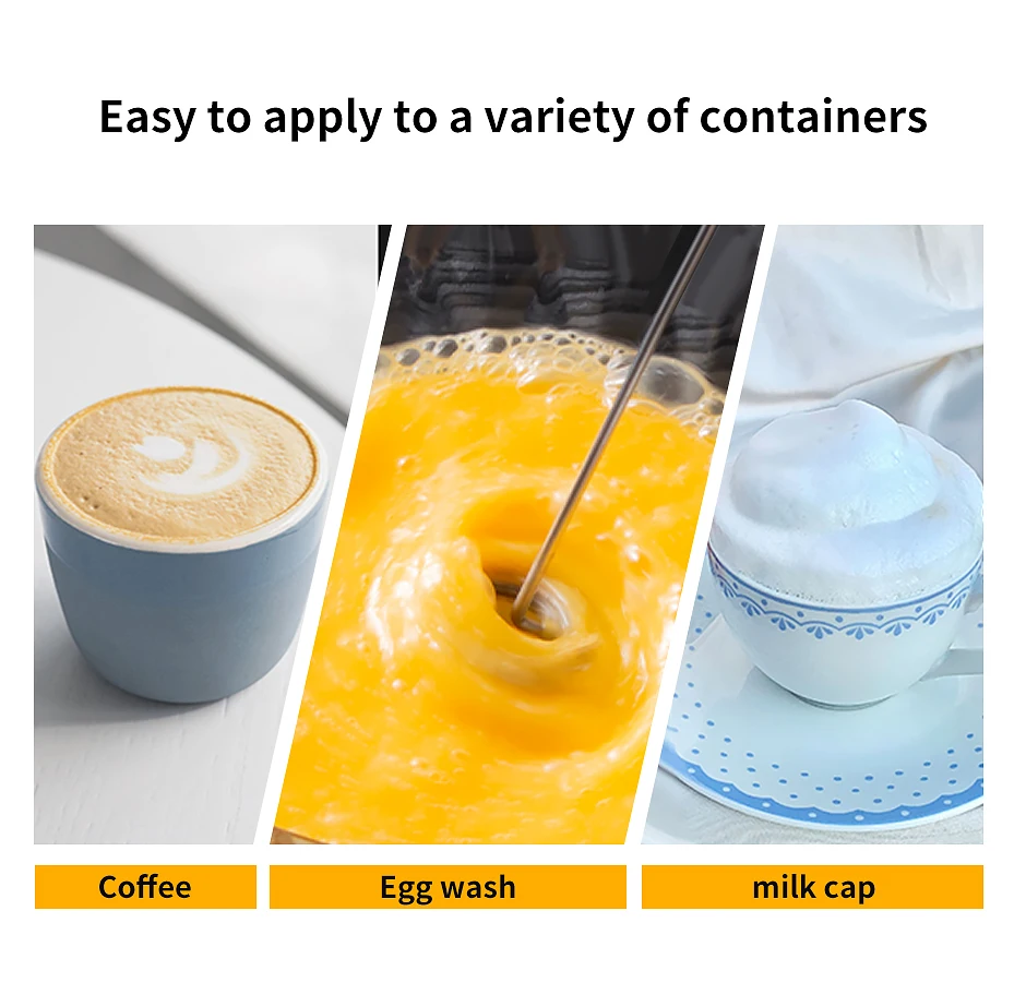Description Picture 3 of item1PCS Handheld Electric Milk Frother Egg Beater Maker Kitchen Drink Foamer Mixer Coffee Creamer Whisk Frothy Stirring Tools