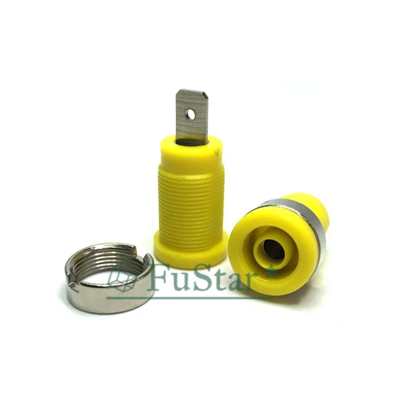 10Pcs 4mm Banana Socket Binding Post Connector Red Black 4 Mm Banana Male Female Jack For Test Leads Speaker Wire Cable(B-10RD - View #3