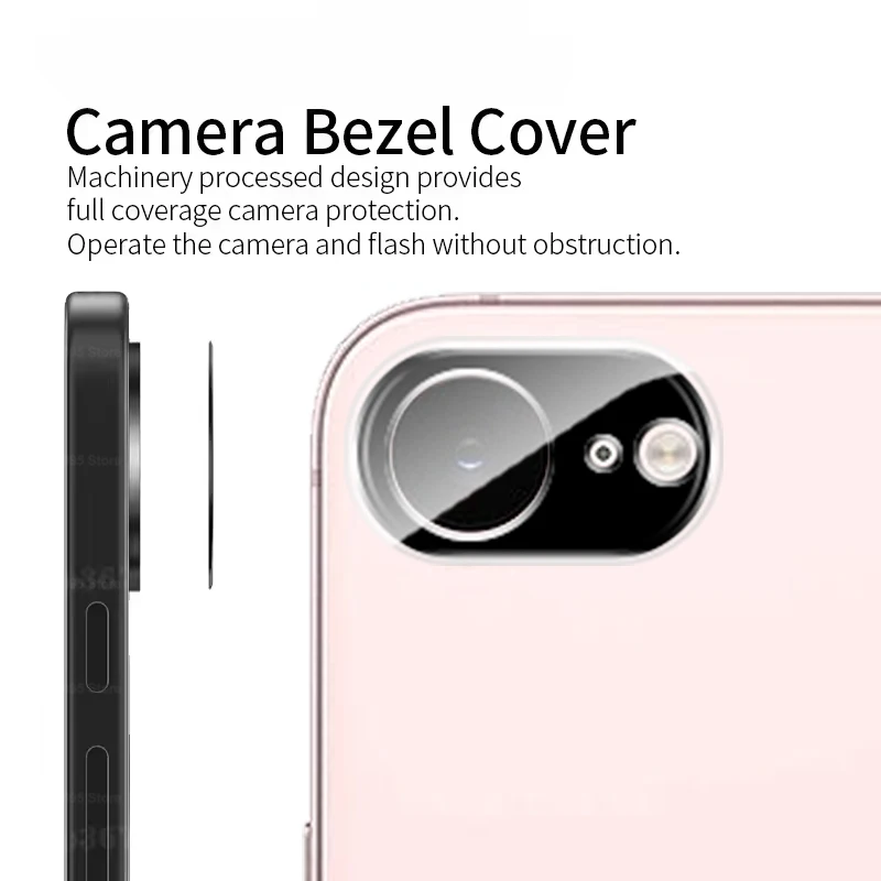 3-Pack Premium 3D Transparent Camera Screen Protector and Lens Cover Film