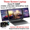 Three Screen Laptop LCD 16 Inch 1920*1200 10.5 Inch 1920*1280 Core I7-1260P Laptop DDR4 NVMe SSD WIFI6 BT5.2 CameraFace Unlock 1