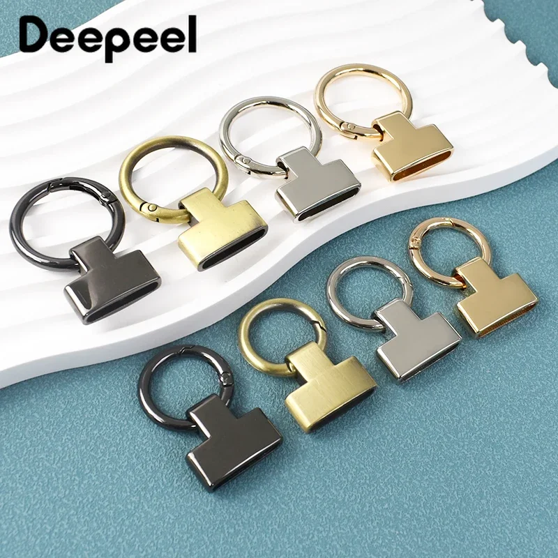 Deepeel 20/25mm Metal Bag Buckle Spring Ring Clasp End Clip Buckles Keychain Webbing Handbag Strap Belt DIY Hardware Accessories