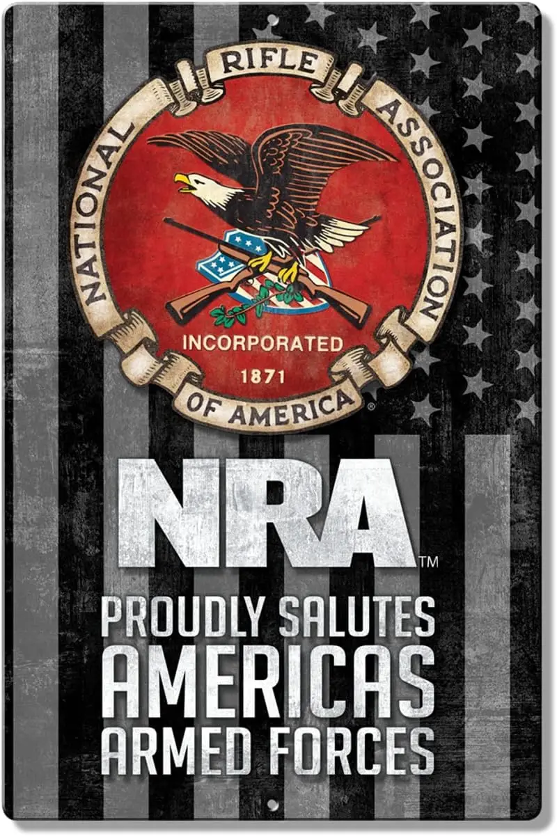 Отчаянные предприятия NRA красный алюминиевый знак-Ностальгический винтажный Металлический Настенный декор-Сделано в США