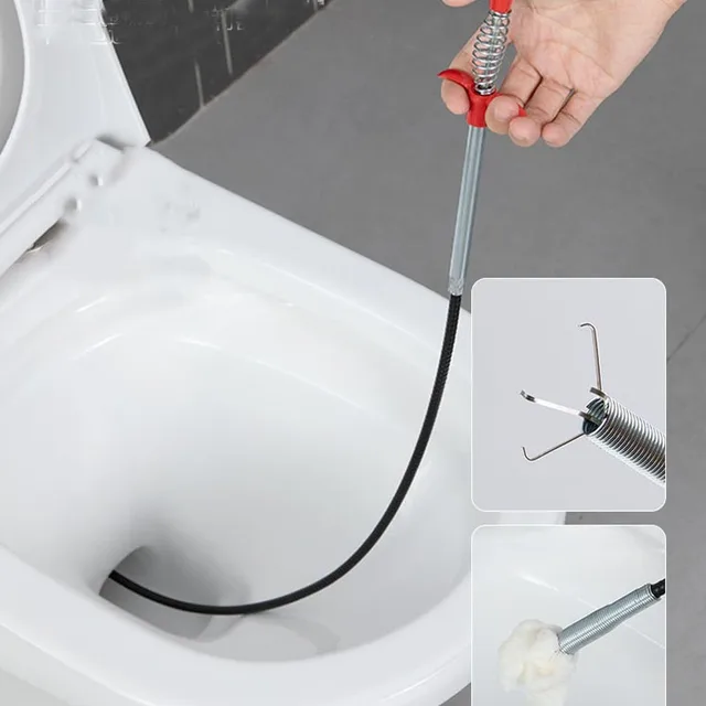 90 Cm -Es Csatornás Kígyó Rugócső Kotrási Szerszám Oldóblokkoló Leeresztő Küszöbök A Konyhai Mosogató Szennyvíztisztító Víz Szerszámhoz