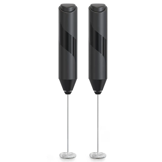 2 Pack Milk Frother Handheld Battery Operated - Electric Whisk