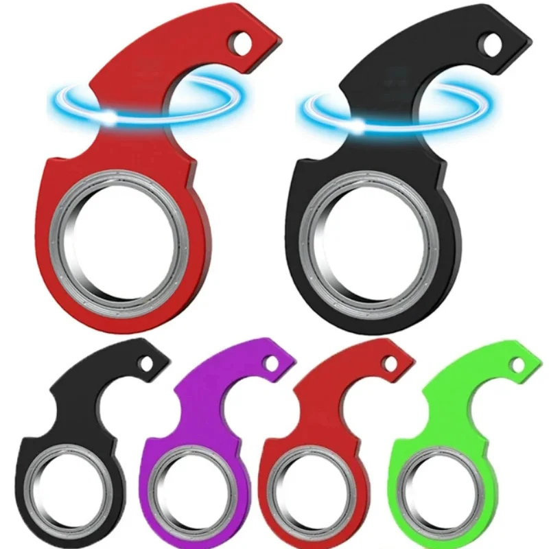 Creative Keychain Fidget Spinner Fidget Toy Sensory Fidget Toy Anti Stress Toy Keychains Key Rings for Anxiety Autism ADHD
