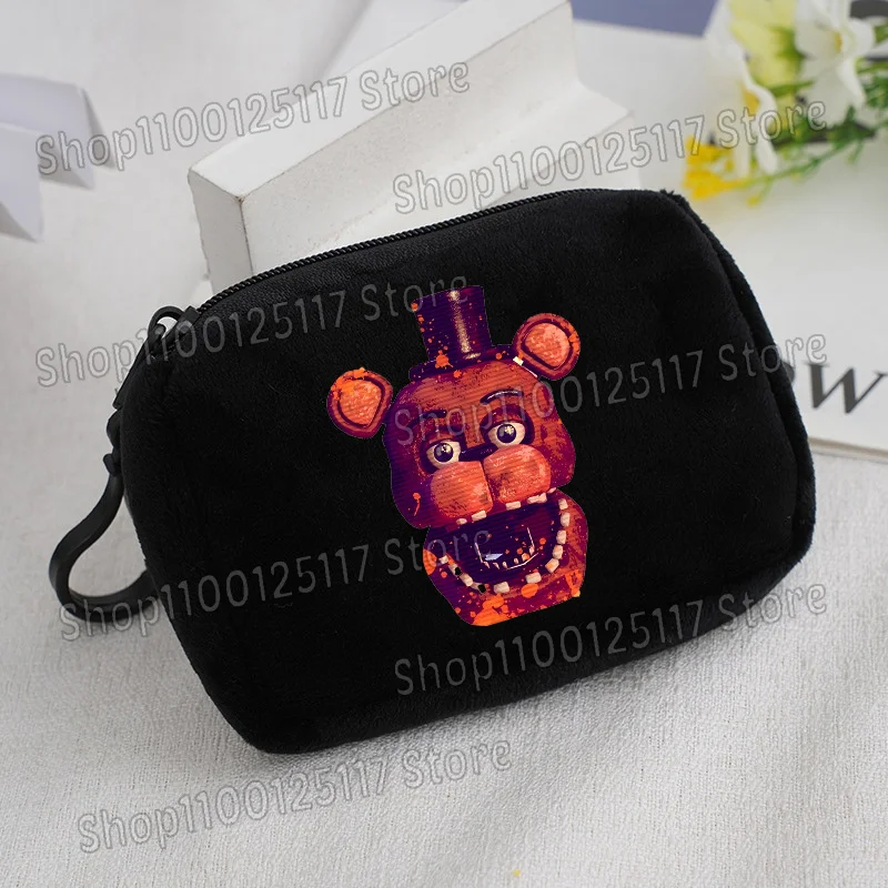 Cute Coin Purse with Key Ring - Soft Zipper Square Wallet and Card Holder with Hanging Accessories