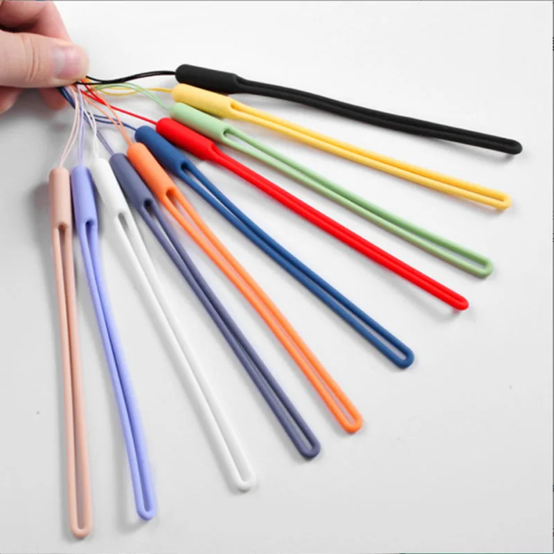Silicone Charm Wrist Strap Lanyard for Phones, Cameras, and Keys
