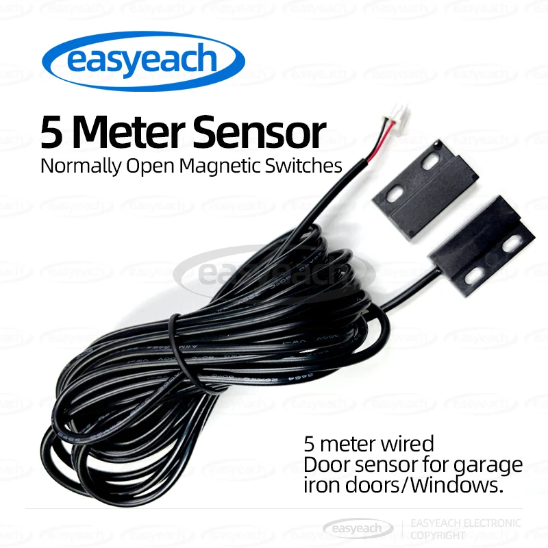 GPS-30 Porta cablata 5m Sensore NdFeB Sensore magnetico Interruttore Porta in ferro Rilevatore aperto Garage Interruttore porta avvolgibile Impermeabile esterno