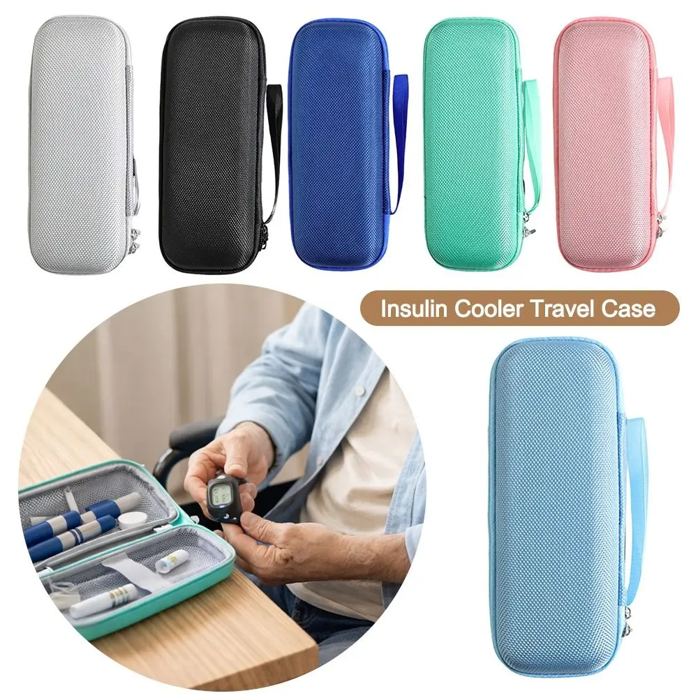 간단한 EVA 인슐린 냉각 가방 방수 열 절연 포켓 알약 보호대 단색 의약품 여행용 쿨러 당뇨병 환자용