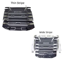 Metal Paste Intake Hood Stickers Decoration Parts for 1/14 Tamiya Truck Tractor Scania 56368 770s DIY Upgrade Accessories 1