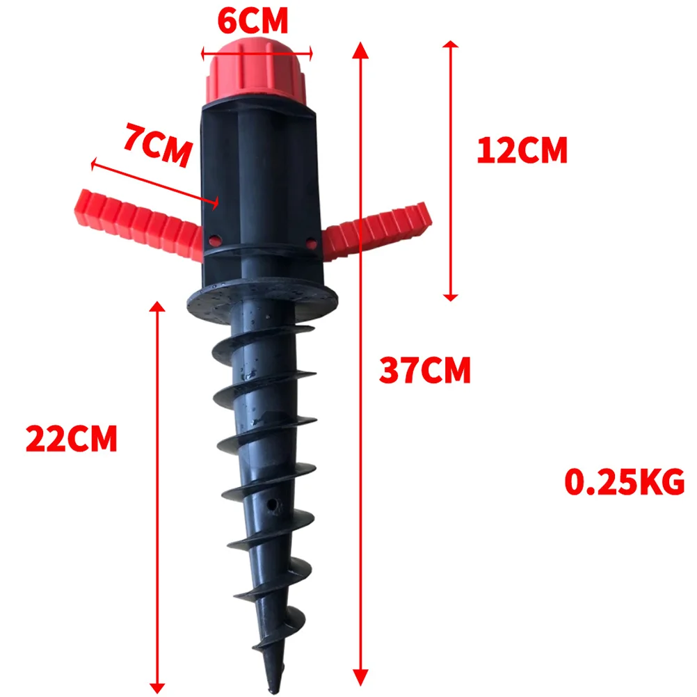 Sun Umbrella Base Holder Flag Pole Stand Beach Umbrella Stand Sandbox Screw Anchor Sand Flag Pole