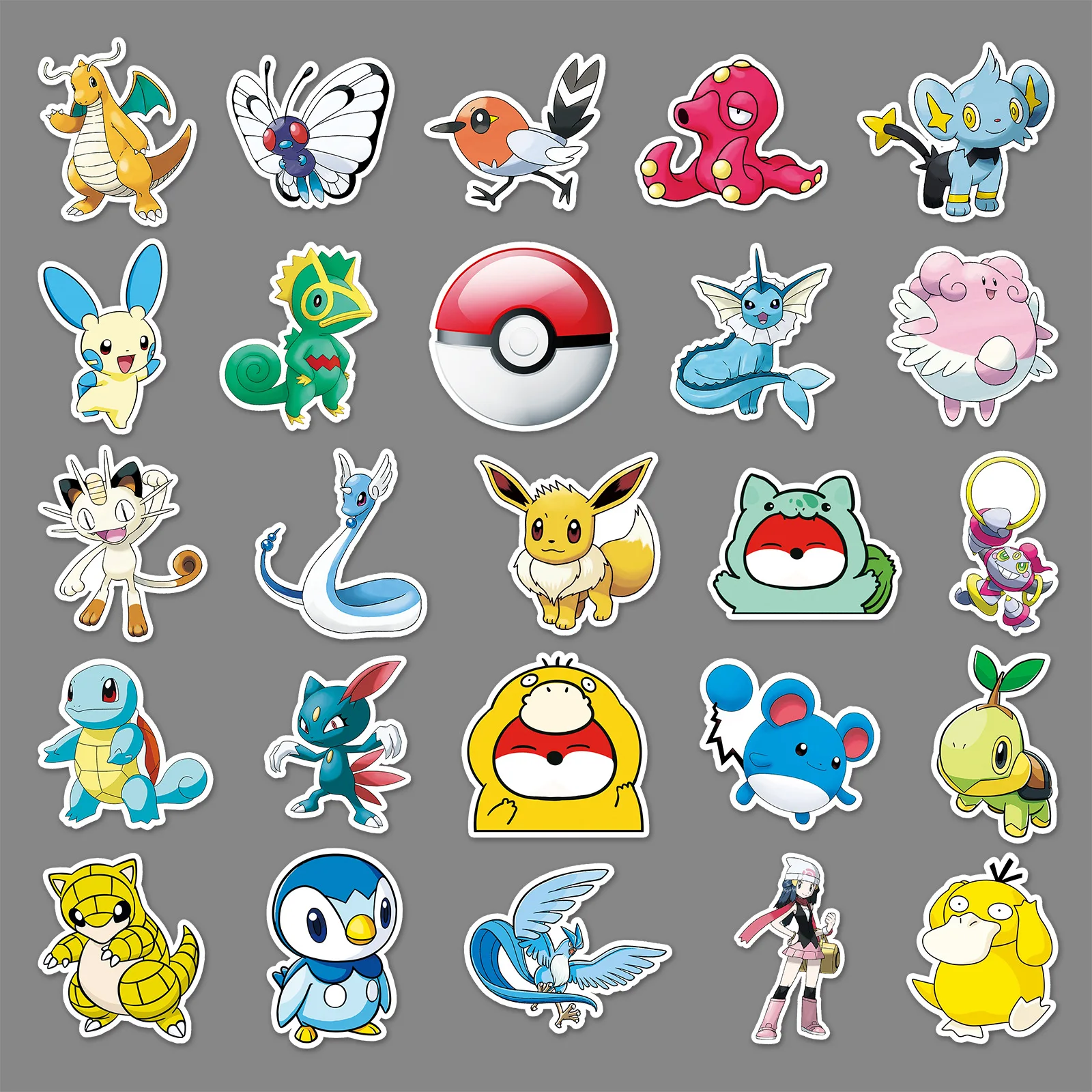 Pokemon Stickers Kawaii Pikachu Cartoon Skateboard Bicycle Guitar Laptop  Kids Graffiti Waterproof Sticker Toys Tattoo Stickers - Action Figures -  AliExpress