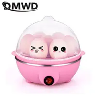 DMWD Electric Rapid Egg Cooker Food Steamer Boiler Rapid Heating Stainless Steel Pan Cooking tool Kitchenware 7 Eggs Capacity EU 1
