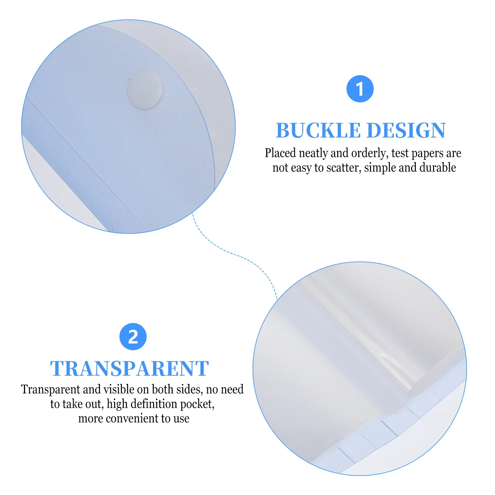 1Pcs 40 포켓 파일 폴더 A3 문서 정리함 시험지 보관 가방 휴대용 사무실 학생 학교 용품