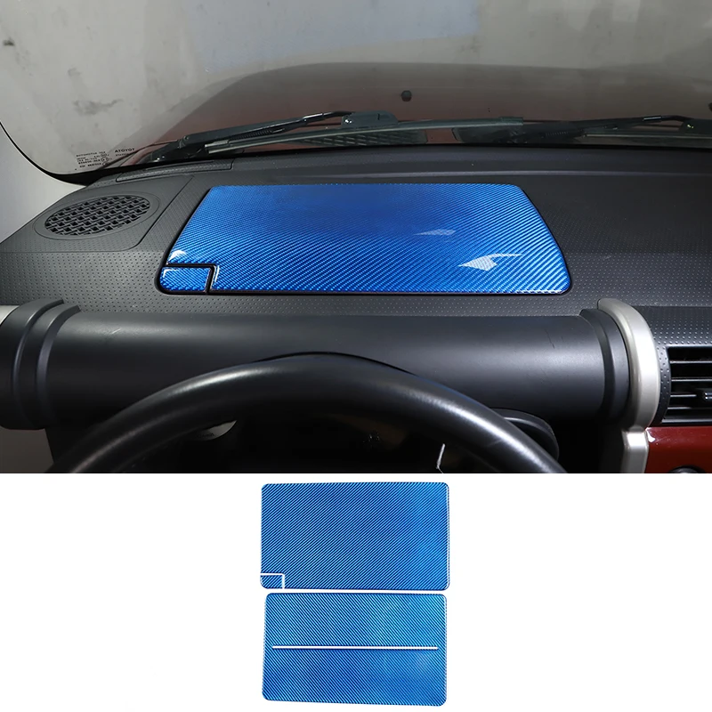 Per Toyota Fj Cruiser 2007-2021 Soft Carbon Fiber Car Meter Storage Box Panel Cover Sticker Accessori Per La Protezione Degli Interni Dell'Auto