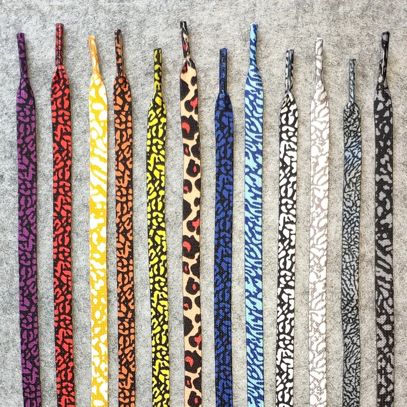 Individual Burst Crack Shoelaces 8 Colors Fashion Women Men Pattern High-top Canvas Sneakers Dropship | Обувь