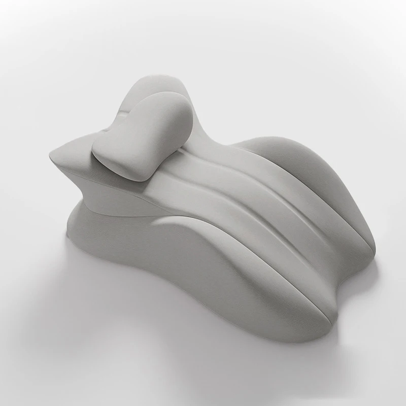 Oreiller ergonomique multi-positions en mousse à mémoire de forme, coussin de lecture pour le ventre, oreiller de lit amovible